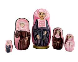 2nd Quality Vintage Nun Doll 5pc./6" by Yudin