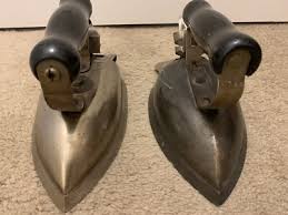 Lot of 2 Vintage Electric Hand Iron Antique NO Cords | eBay