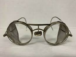 1930-1940 VINTAGE ANTIQUE METAL SAFETY GOOGLES/WORK GLASSES STEAMPUNK | eBay