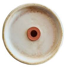 Vintage Large Ceramic Salt & Pepper Shakers Beige & Orange 6in Pottery | eBay