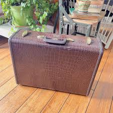 Luggage Suitcase Vintage 1960s Samsonite No 4132 Faux ...