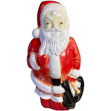 Empire Plastic Santa Claus Holding Toy Bag Blowmold 1968 ...