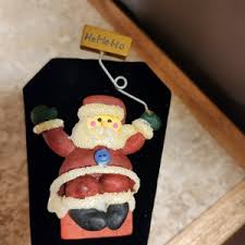Cute Vintage Christmas Santa Cameo Pin - Etsy