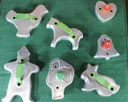 Vintage Aluminum Cookie Cutter Set: Mid Century Kitchen ...