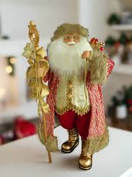 32" Red & Gold Santa Claus – The Christmas Palace
