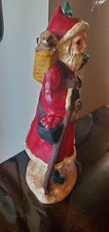 Vintage 1988 Ceramic Hand Painted Hobbiest Piece Forest Santa Figurine11" - Etsy