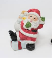 Figurine, ArtMark, Here Comes Santa, Set of 3, Vintage in ...
