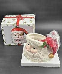 Vintage Santa Claus With Hat Cookie Jar In Original Box | eBay