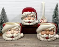 Vintage Santa Punch Bowl- Jamar Mallory - Etsy