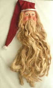 Santa Claus Christmas Door Wreath or Wall Hanging Art | eBay