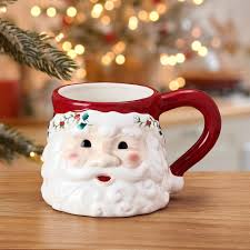 Winterberry® Santa Figural Mug