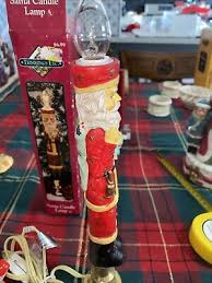 VTG SANTA WITH DOLL CANDLE STICK ELECTRIC WITH BULB | eBay