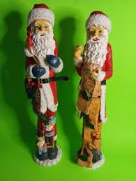 vintage Christmas santa figurines Set of 2 | Mercari