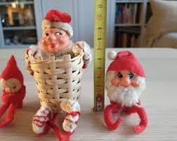 4 Scandinavian Vintage Christmas Elves / Julenisse / Nostalgia - Etsy