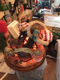 Christmas Lighted Boots With Mice House | eBay UK