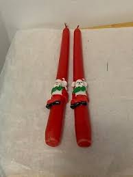 Vintage Christmas Candles Mouse Stocking - 10" Tapered | eBay
