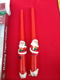 Hearthside Santa Claus Taper 10" Candles Holiday Christmas ...