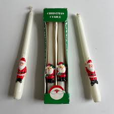 Vintage Santa Candlesticks Set of 4, New in Box, Perfect for ...