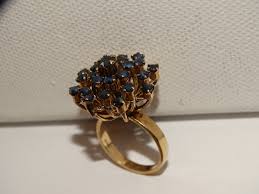 14K Yellow Gold Size 6 Natural Earth Mined Sapphire Ring. - Etsy