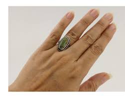 Navajo Ring 925 Silver Natural Green Turquoise Native American Artist C.80's | eBay