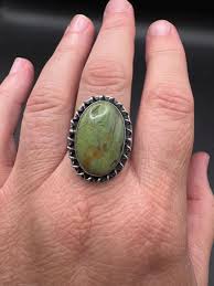 Buy Desert Rose Trading Southwestern Green Turquoise 925 Silver Ring Online in India - Etsy