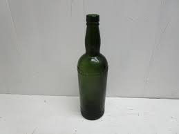 Nice Antique Olive Green Cork Top Whiskey Bottle 1930s ...