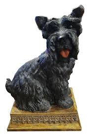 Vintage Scottie Black Scottish Terrier Dog Paper Weight Bookend Figurine Set | eBay