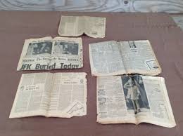 Envelope of Vintage Newspapers, Kennedy Related | eBay