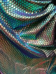 New iridescent green small mermaid design metallic hologram ...