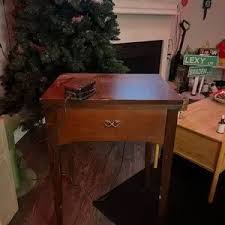 Sears | Other | Vintage Sewing Machine With Wooden Table | Poshmark
