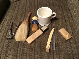 Vtg Mens's Shaving Set brushes, shaver cup hair clipper 6 ...