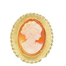 1960's 18k Gold Cameo Pin/Pendant - Timekeepersclayton