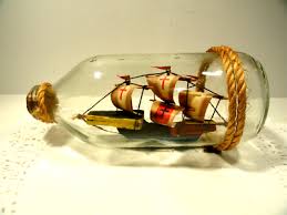 Vintage Ship in Glass Bottle | eBay