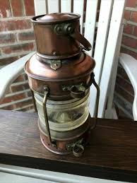 Vintage Brass Oil Lamp Maritime Ship Lantern-Anchor Boat Light lamp Nautical New | eBay Australia