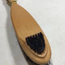 Vintage 15” Long Wood Lint Brush with Shoe Horn Handle USA Unbranded | eBay