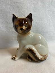 Vintage Ceramic Pottery Siamese Cat Figurine | eBay