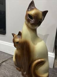 Rare Vintage Siamese Cat TV Lamp Underwriters Laboratories Inc Works | eBay