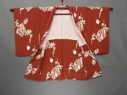 Japanese Vintage Haori Flower Pattern | eBay