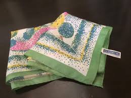 Vintage Scarf / Pastel Village by Marvin Designs - Etsy