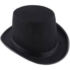 4E's Novelty 6" Black Top Hat Costume Men & Women, Tall ...