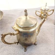 Vintage Studio Silversmiths Tea Set Silverplate Pot Dish Creamer Lidded Sugar - Etsy