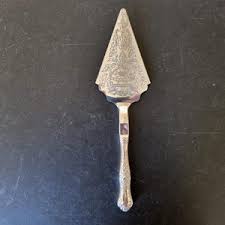 Glorious Vintage White Metal Handled Embossed Cake/ Pie Server - 12 Inches - Etsy