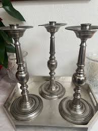 Stunning Classic Arte de Italica Pewter Candlestick holders ...