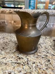 Solid Brass Pitcher Vintage - Etsy