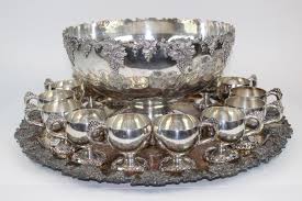 Lot - Indernational Silverplated Punch Bowl Set