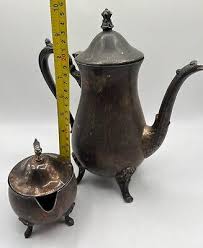 Leonard Silver Plate Coffee/Tea set, pot and sugar bowl, | eBay