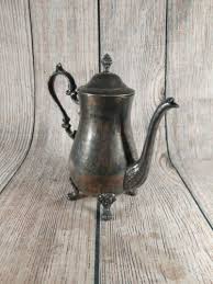 Vintage Heavy Unmarked Silver Tea Kettle | eBay