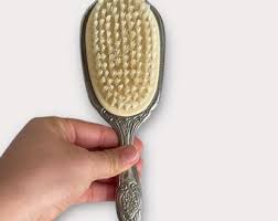 Set Vintage Victorian Silver Plated Ornate Hand Mirror, Silver Plated Victorian Hand Mirror and Brush , Victorian Vanity Set - Etsy