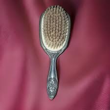 This Victorian style, silver plated mirror and brush... | Depop