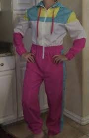 Retro apres ski suit Halloween costume neon, 80s Workout Gear Medium | eBay